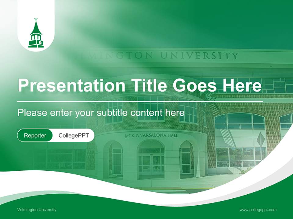Wilmington University Lecture Sharing and Networking Event PPT Template4:3 ratio PPT effect preview image4
