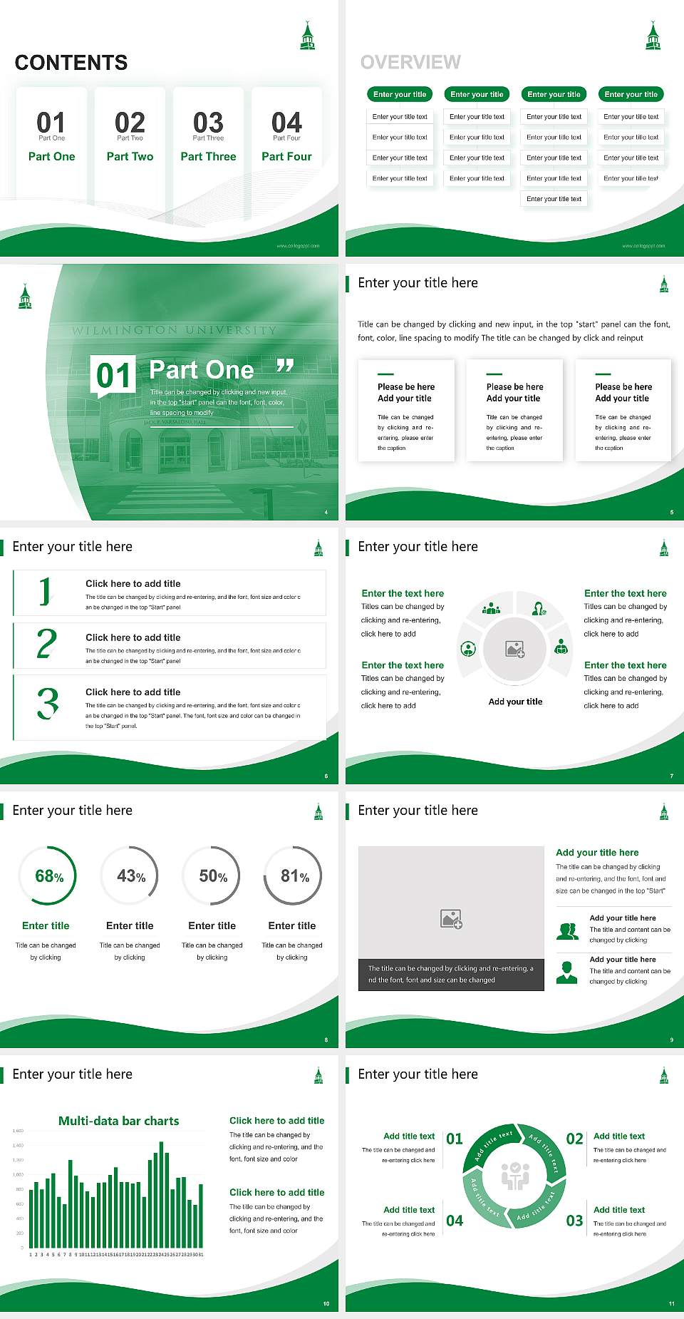 Wilmington University Lecture Sharing and Networking Event PPT Template4:3 ratio PPT effect preview image2