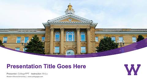 Western Illinois University Course/Courseware Creation PPT Template