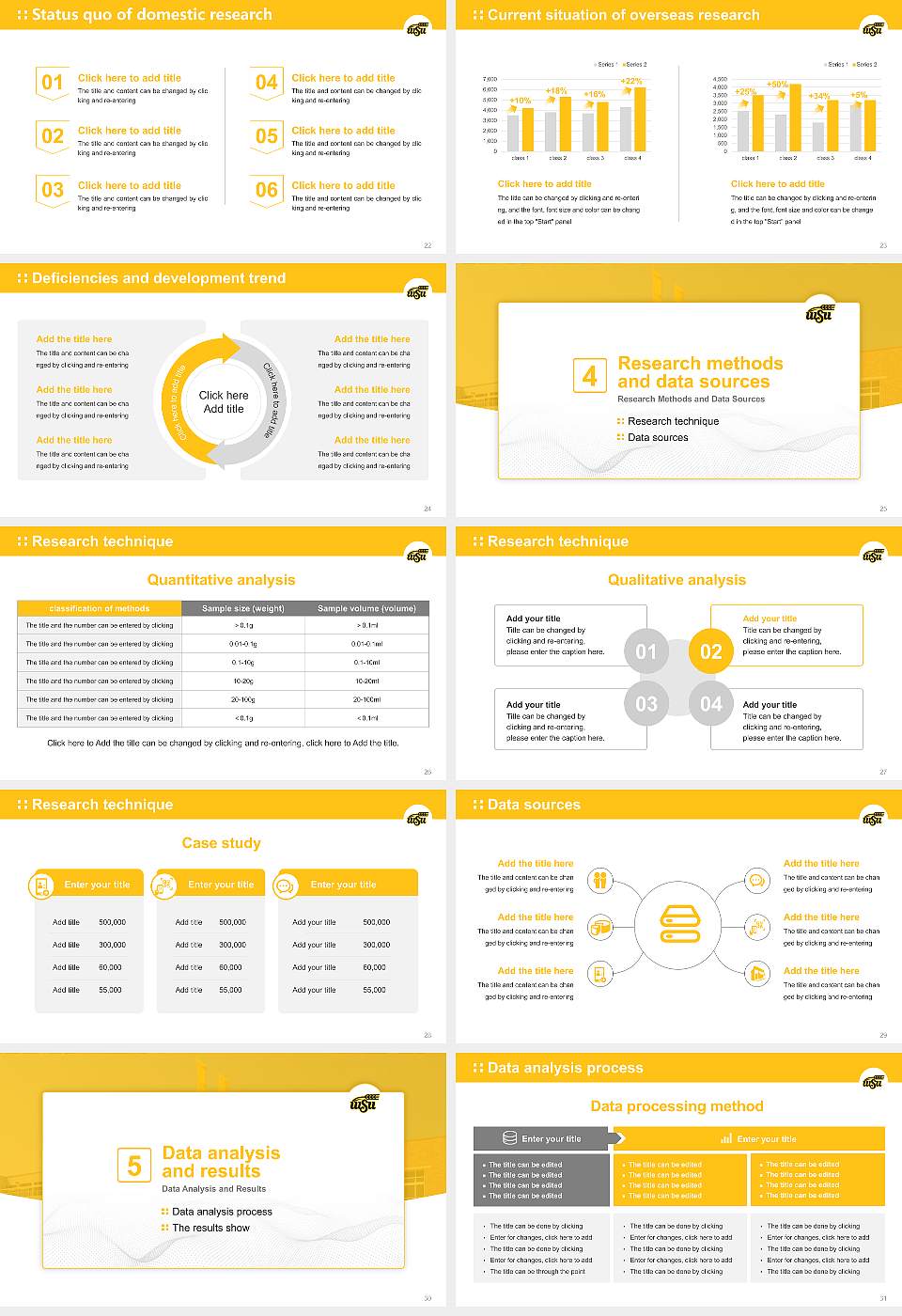 Wichita State University Graduation Thesis Defense PPT Template16:9 ratio PPT effect preview image4