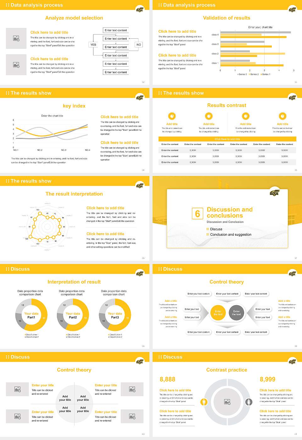 Wichita State University Graduation Thesis Defense PPT Template16:9 ratio PPT effect preview image5