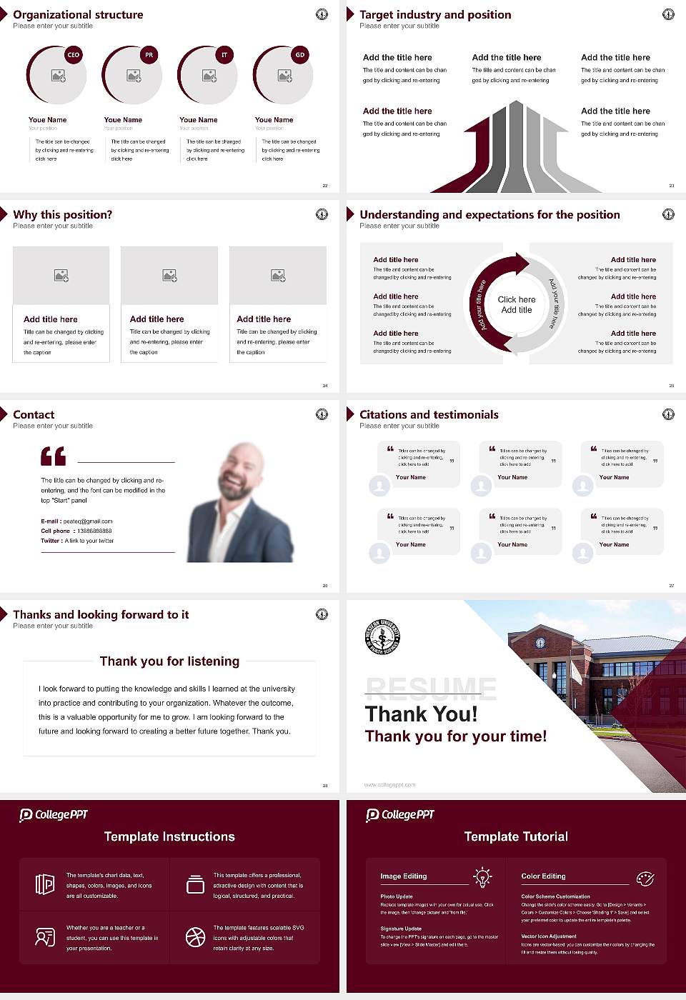 Western University of Health Sciences（WesternU-Oregon） Resume PPT Template16:9 ratio PPT effect preview image4