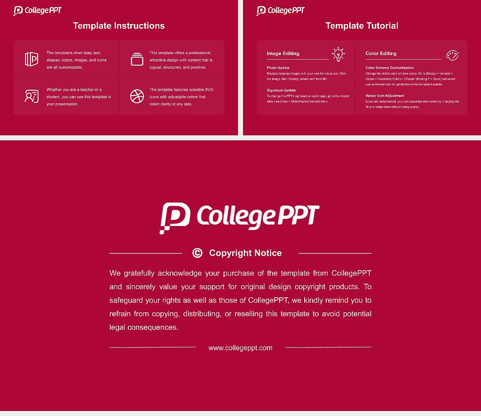 Willamette University Academic Presentation/Research Findings Report PPT Template16:9 ratio PPT effect preview image5