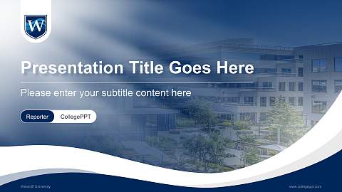 Westcliff University Lecture Sharing and Networking Event PPT Template