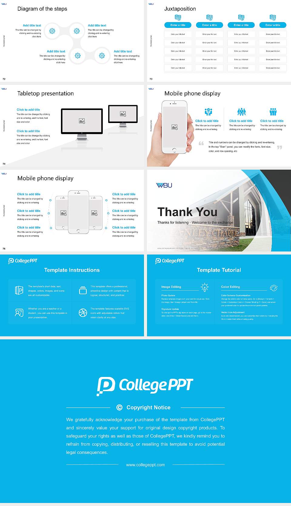 Williams Baptist University Competition/Entrepreneurship Contest PPT Template16:9 ratio PPT effect preview image9