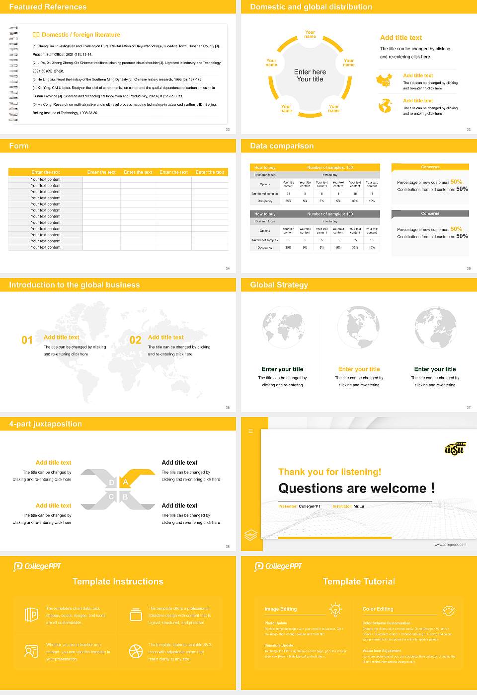 Wichita State University Thesis Proposal/Graduation Defense PPT Template16:9 ratio PPT effect preview image4
