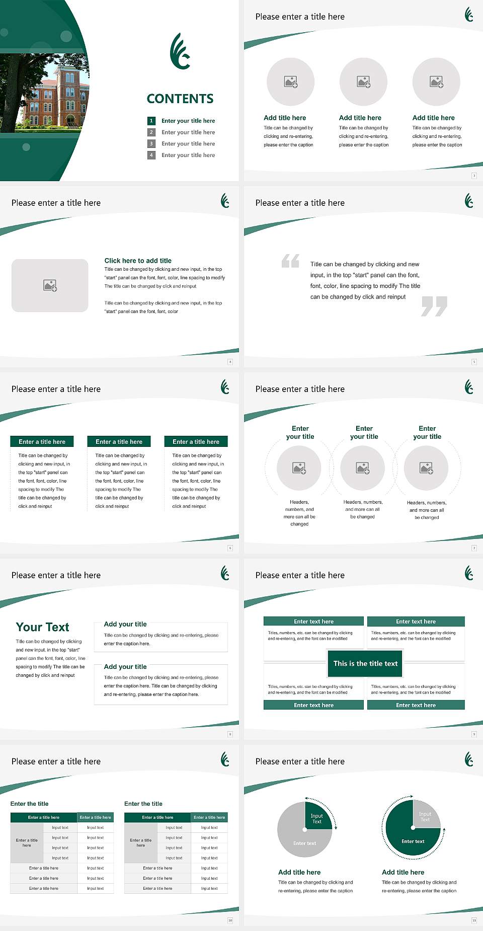 Wilmington College Course/Courseware Creation PPT Template4:3 ratio PPT effect preview image2