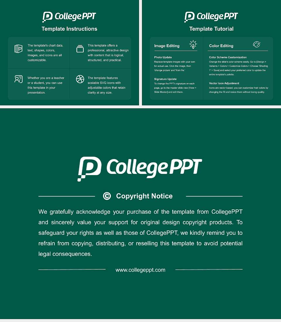 Wilmington College Course/Courseware Creation PPT Template4:3 ratio PPT effect preview image5