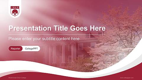 Westminster Choir College Lecture Sharing and Networking Event PPT Template