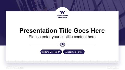 Westminster University (Utah) National Scholarship Defense PPT Template