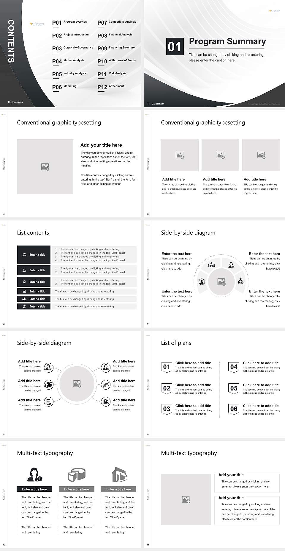 West Virginia University Institute of Technology Competition/Entrepreneurship Contest PPT Template4:3 ratio PPT effect preview image2