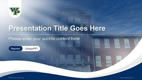 William Penn University Lecture Sharing and Networking Event PPT Template