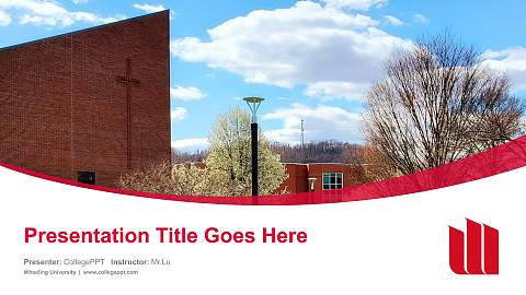 Wheeling University Course/Courseware Creation PPT Template
