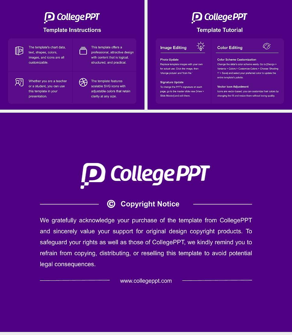 Williams College Academic Presentation/Research Findings Report PPT Template4:3 ratio PPT effect preview image5