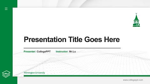 Wilmington University Thesis Proposal/Graduation Defense PPT Template