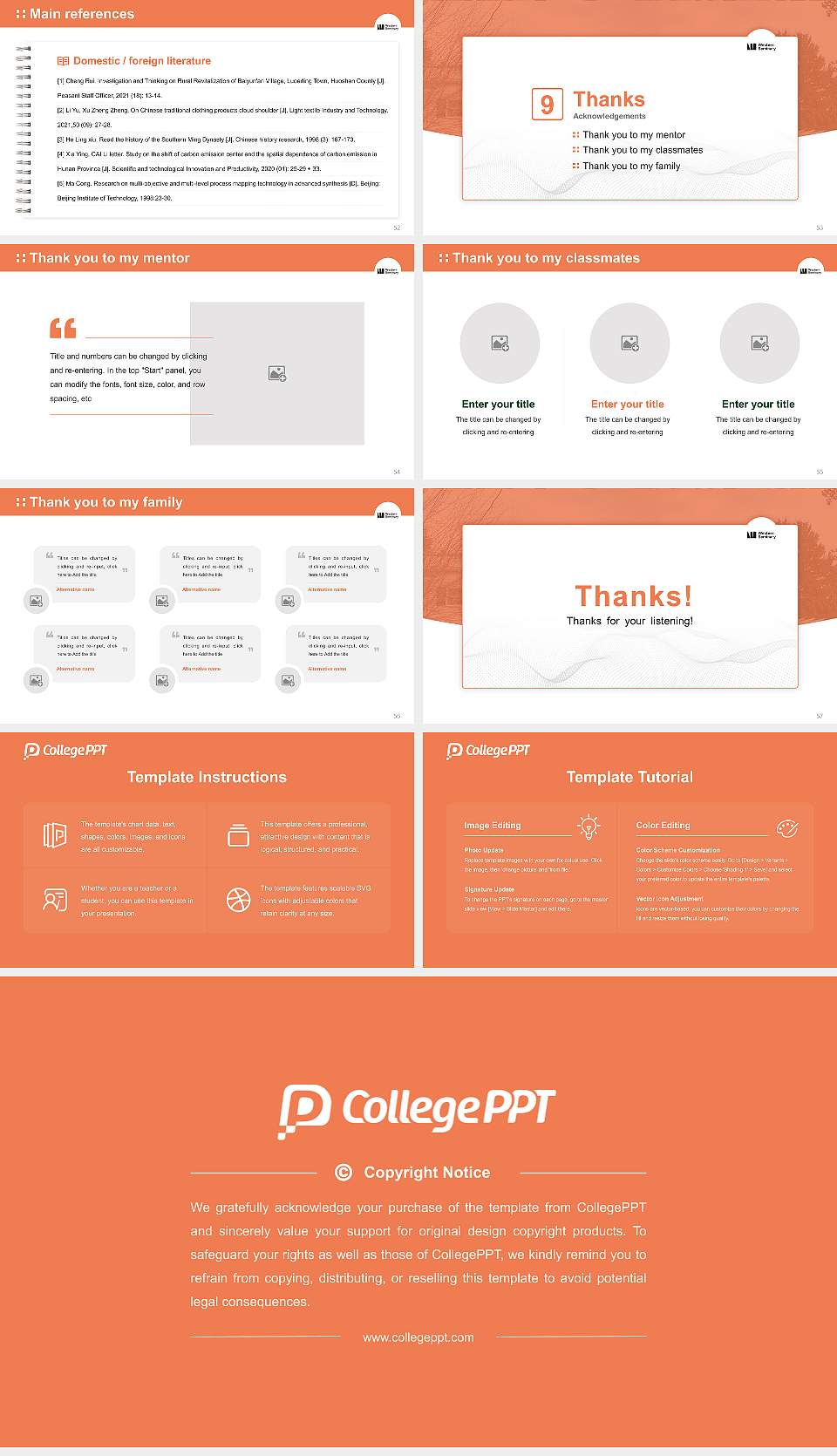 Western Seminary Graduation Thesis Defense PPT Template16:9 ratio PPT effect preview image7