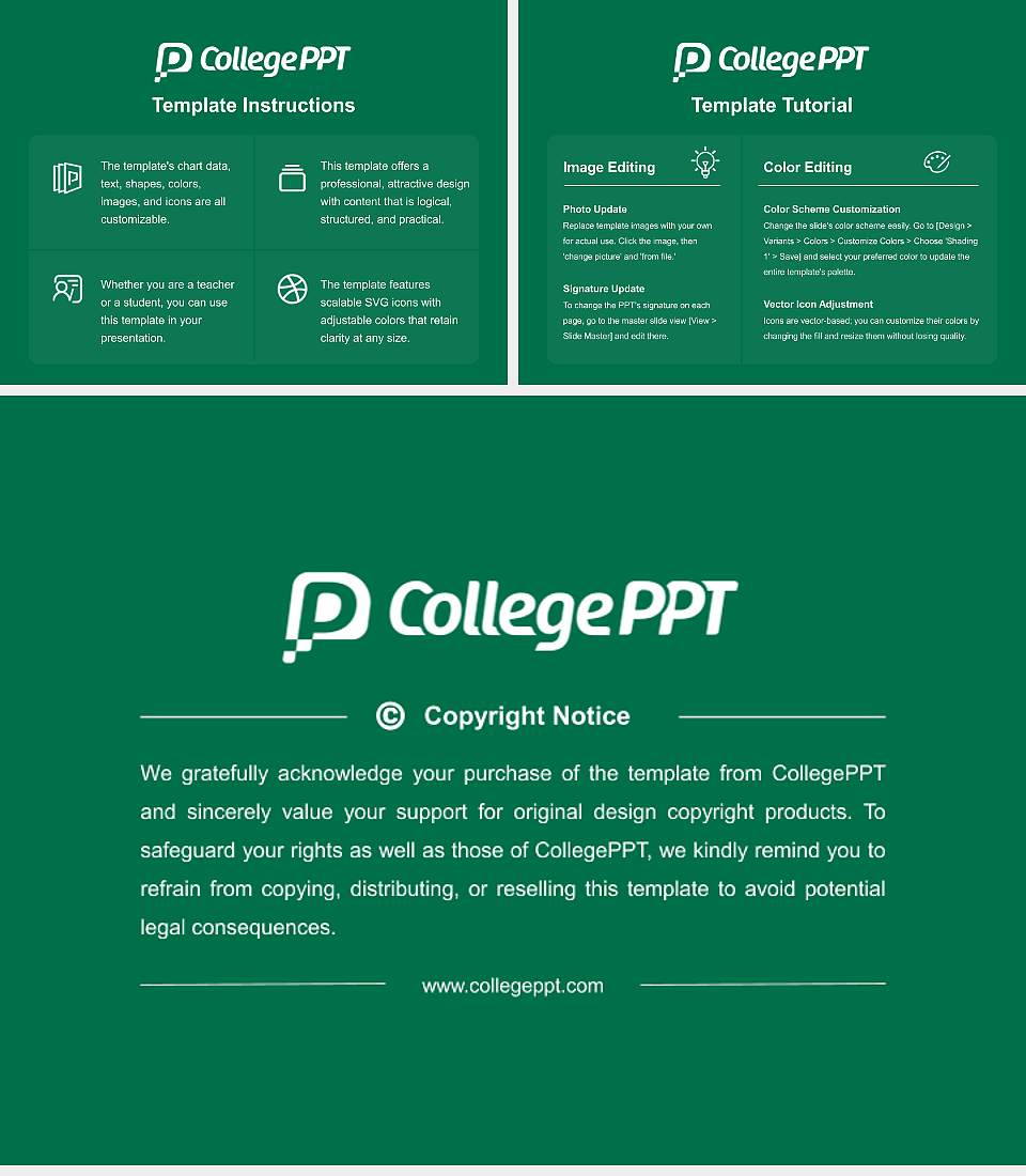 William Peace University Course/Courseware Creation PPT Template4:3 ratio PPT effect preview image5