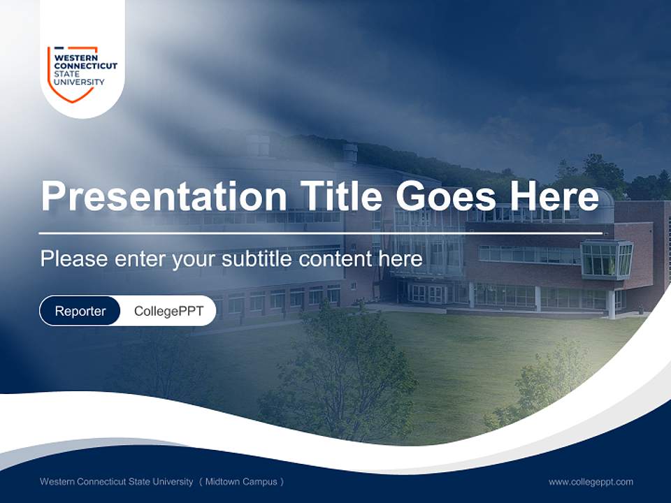 Western Connecticut State University （Midtown Campus） Lecture Sharing and Networking Event PPT Template4:3 ratio PPT effect preview image4