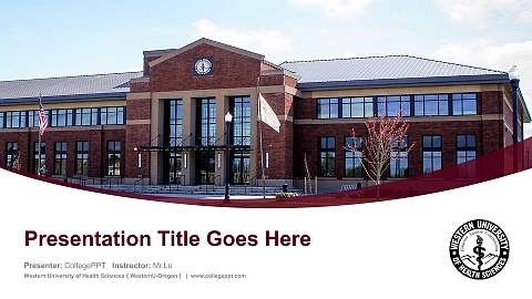 Western University of Health Sciences（WesternU-Oregon） Course/Courseware Creation PPT Template
