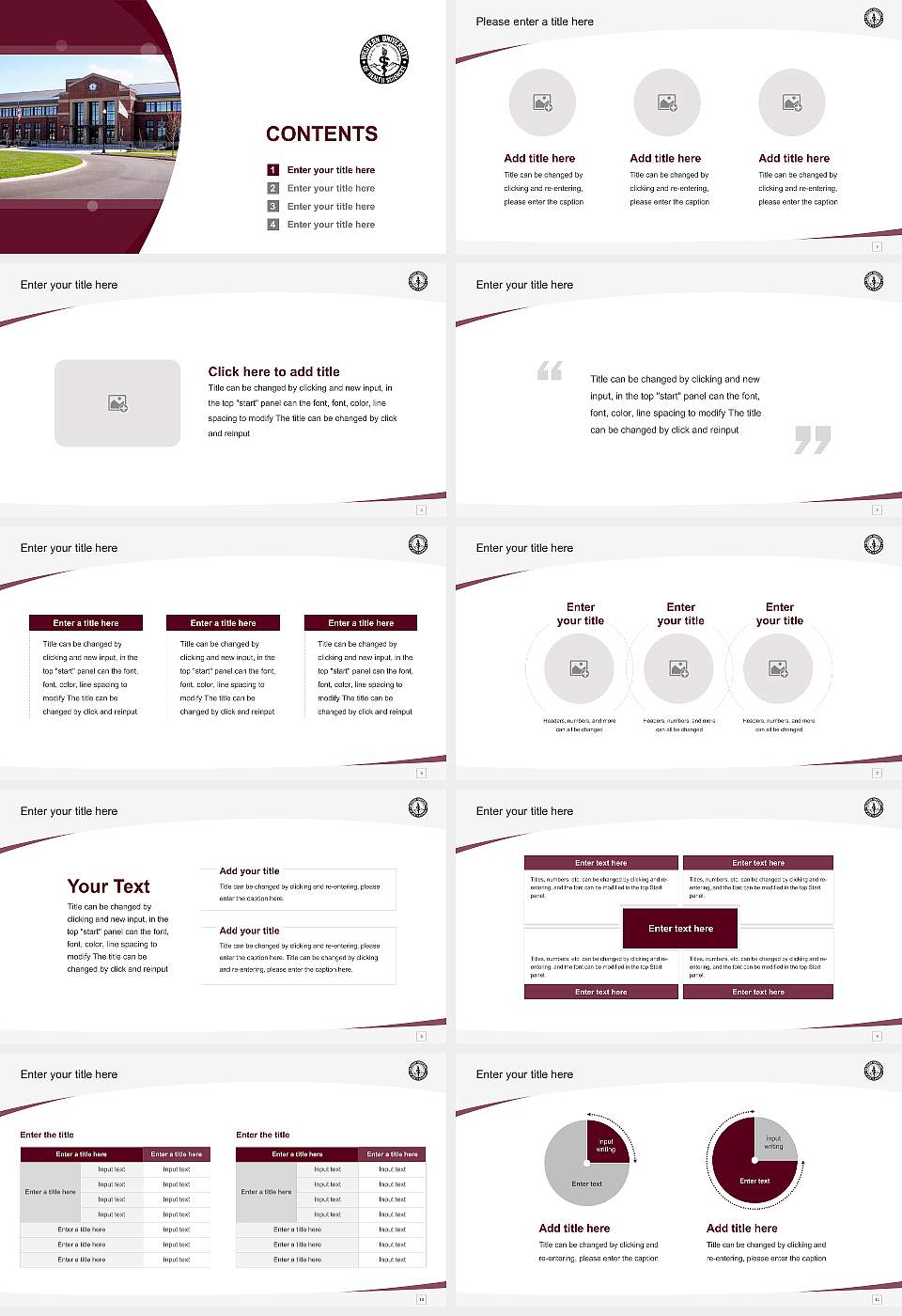 Western University of Health Sciences(WesternU-Oregon) Course/Courseware Creation PPT Template16:9 ratio PPT effect preview image2
