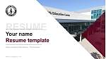 Western University of Health Sciences （Pomona campus） Resume PPT Template