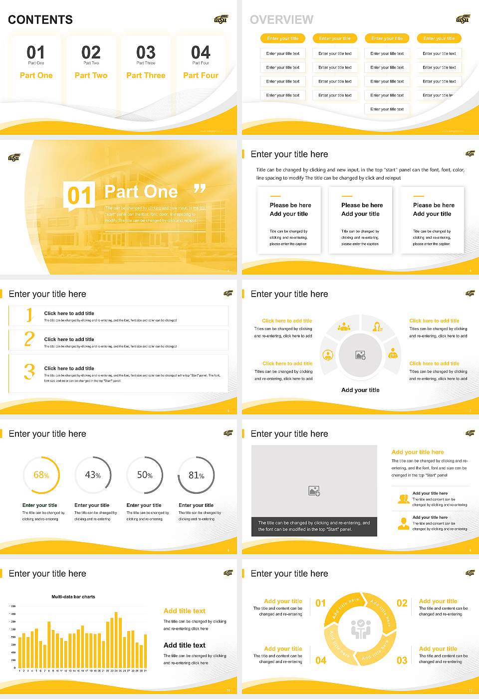 Wichita State University Lecture Sharing and Networking Event PPT Template16:9 ratio PPT effect preview image2