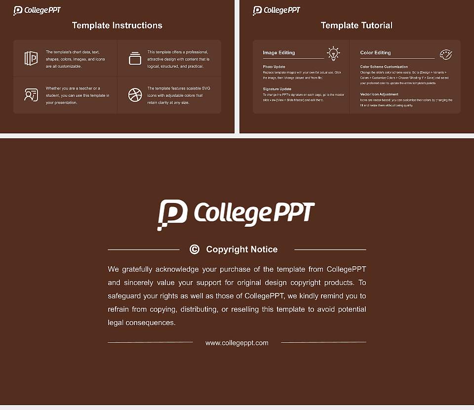 Western Michigan University Course/Courseware Creation PPT Template16:9 ratio PPT effect preview image5