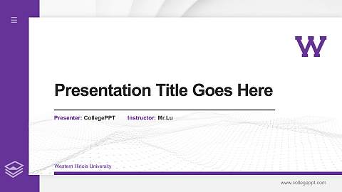 Western Illinois University Thesis Proposal/Graduation Defense PPT Template