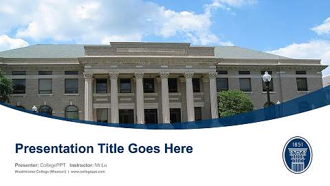 Westminster College (Missouri) Course/Courseware Creation PPT Template