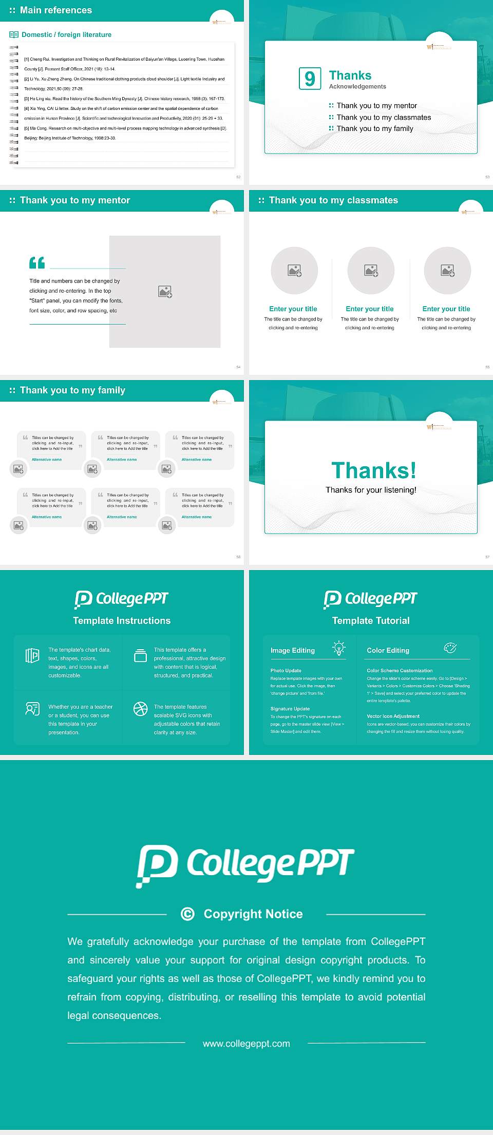 Western Michigan University Homer Stryker M.D. School of Medicine Graduation Thesis Defense PPT Template4:3 ratio PPT effect preview image7