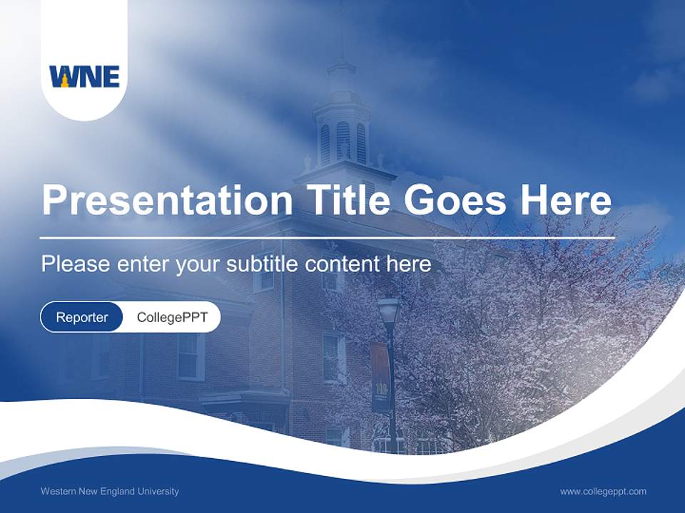 Western New England University Lecture Sharing and Networking Event PPT Template4:3 ratio PPT effect preview image4