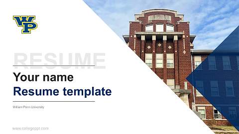 William Penn University Resume PPT Template