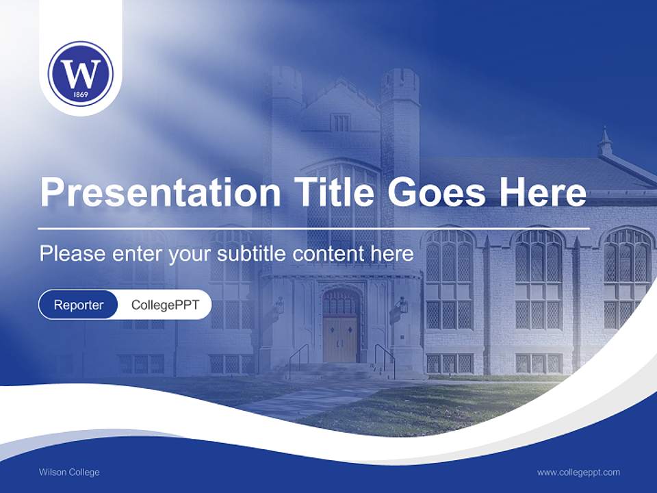 Wilson College Lecture Sharing and Networking Event PPT Template4:3 ratio PPT effect preview image4