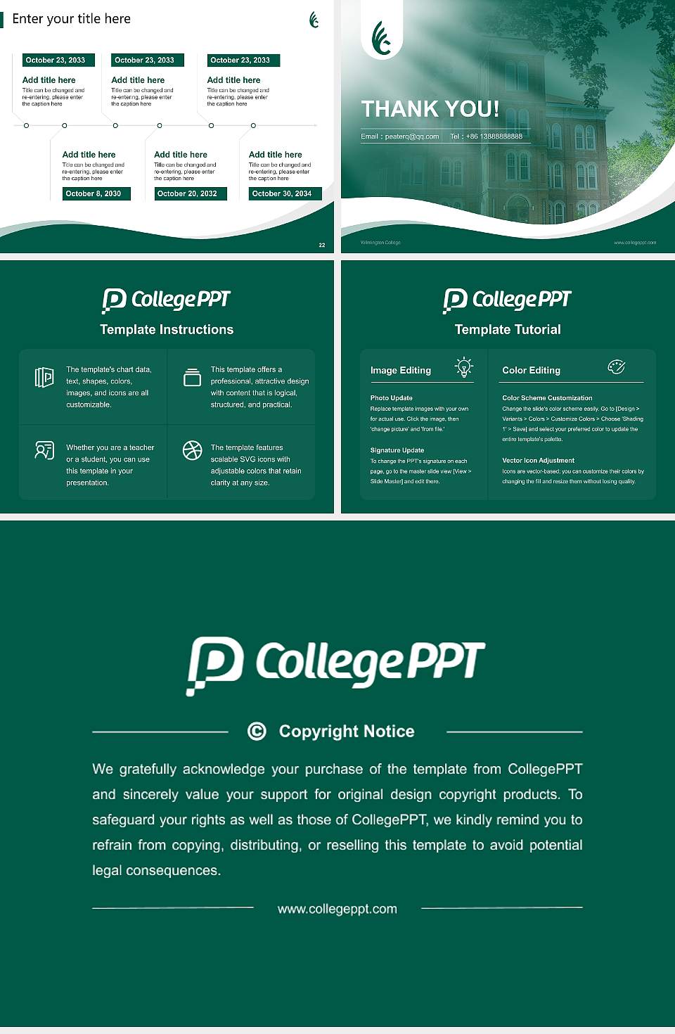 Wilmington College Lecture Sharing and Networking Event PPT Template4:3 ratio PPT effect preview image4
