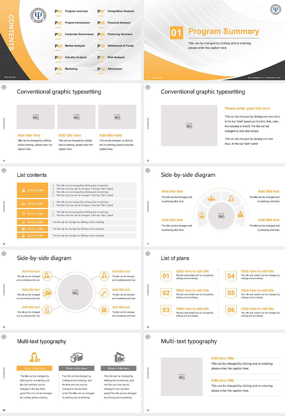Wisconsin School of Professional Psychology Competition/Entrepreneurship Contest PPT Template16:9 ratio PPT effect preview image2
