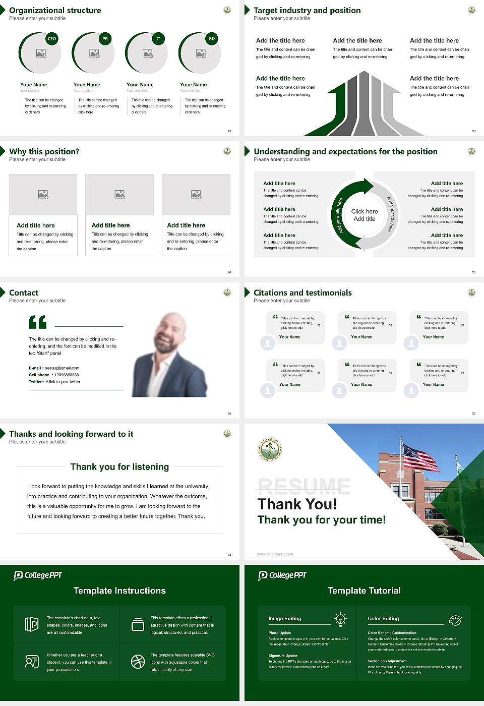West Virginia School of Osteopathic Medicine Resume PPT Template16:9 ratio PPT effect preview image4