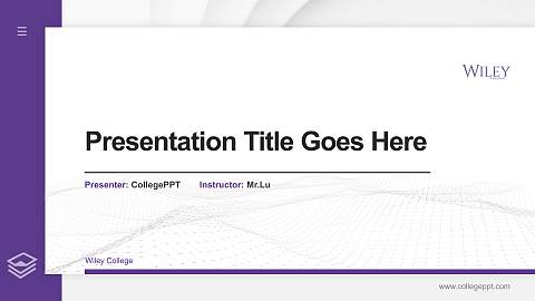 Wiley College Thesis Proposal/Graduation Defense PPT Template