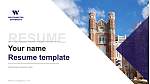 Westminster University (Utah) Resume Templat PPT