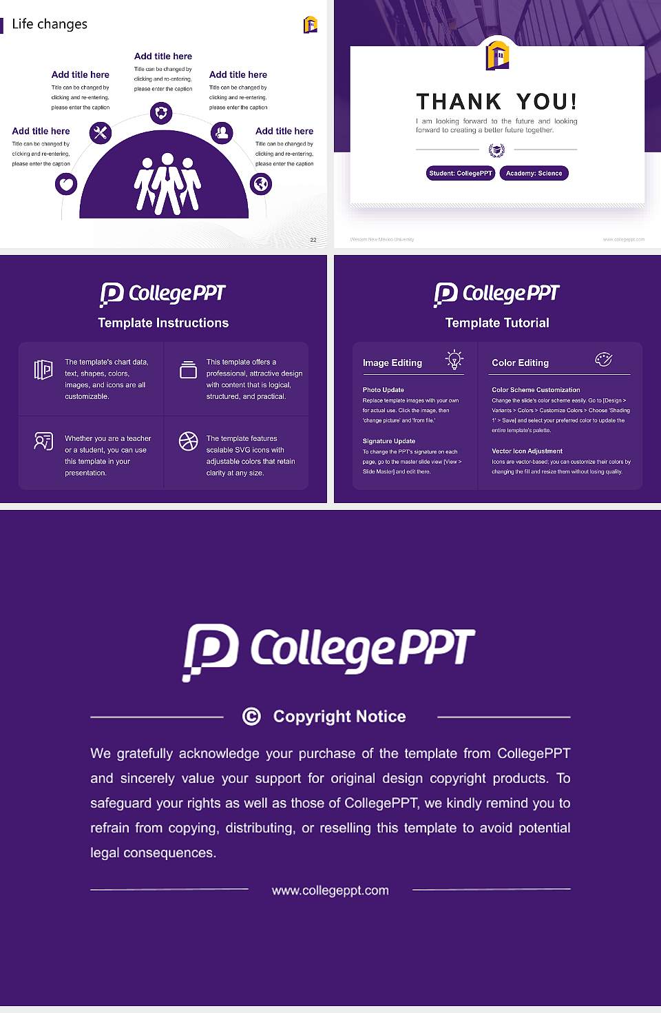 Western New Mexico University National Scholarship Defense PPT Template4:3 ratio PPT effect preview image4