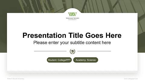 William Woods University National Scholarship Defense PPT Template