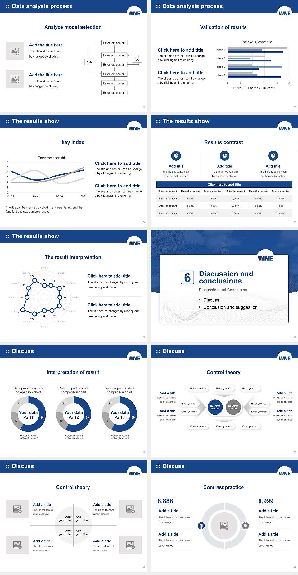 Western New England University Graduation Thesis Defense PPT Template4:3 ratio PPT effect preview image5