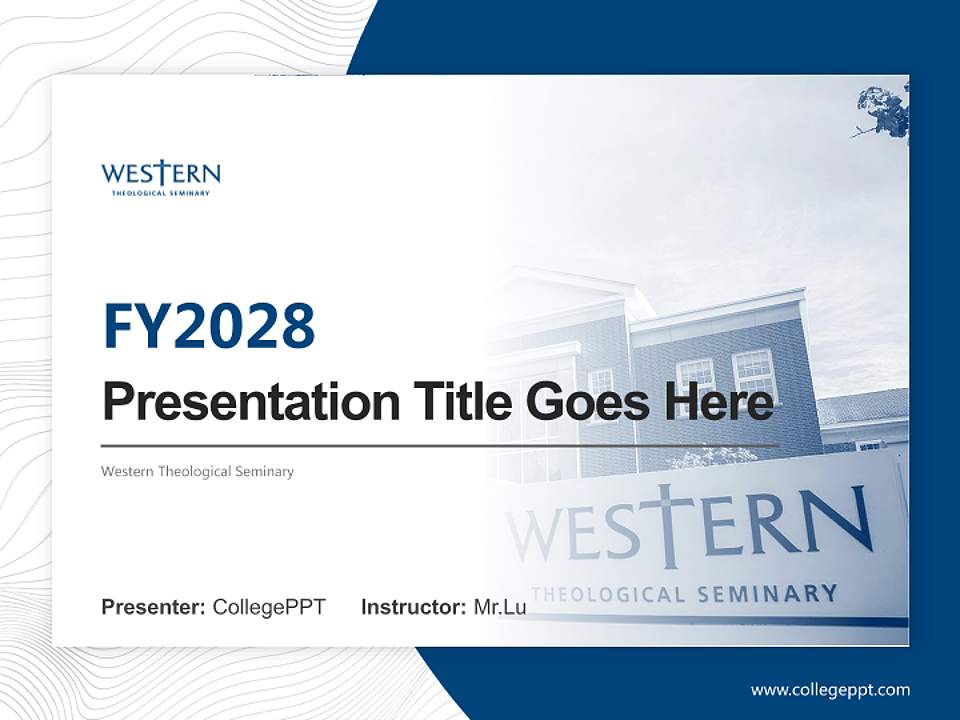 Western Theological Seminary Academic Presentation/Research Findings Report PPT Template4:3 ratio PPT effect preview image5