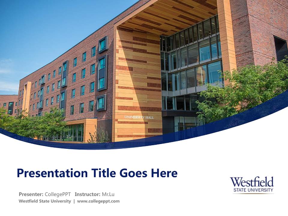 Westfield State University Course/Courseware Creation PPT Template4:3 ratio PPT effect preview image5