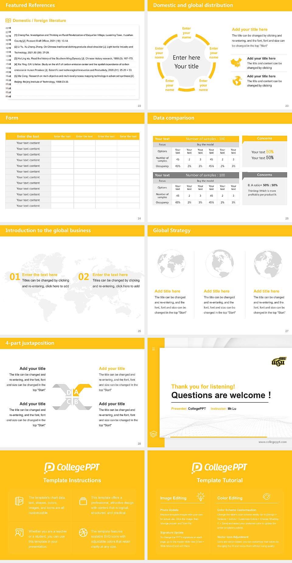 Wichita State University Thesis Proposal/Graduation Defense PPT Template4:3 ratio PPT effect preview image4