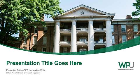 William Peace University Course/Courseware Creation PPT Template