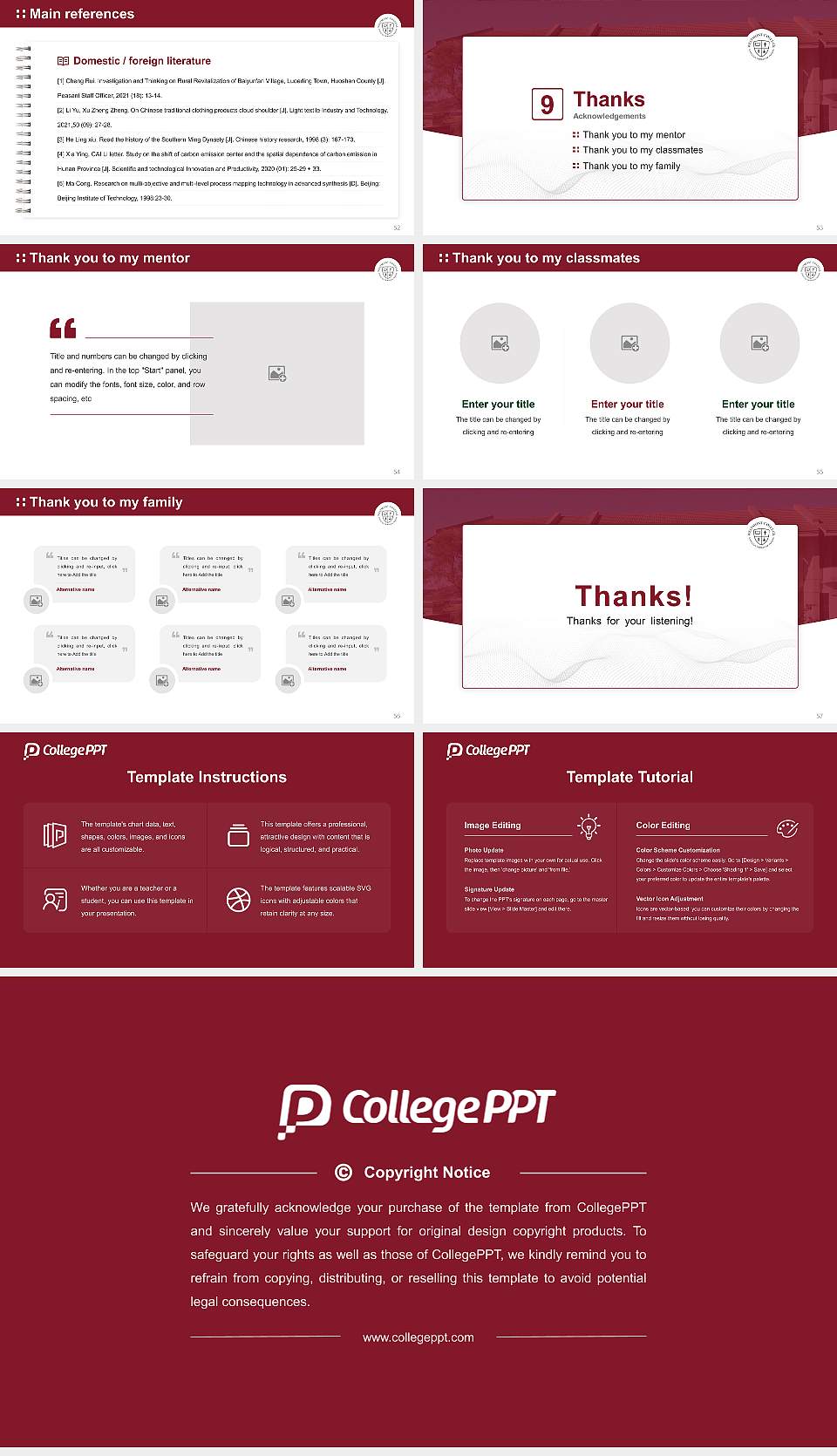 Westmont College Graduation Thesis Defense PPT Template16:9 ratio PPT effect preview image7
