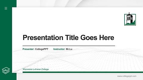 Wisconsin Lutheran College Thesis Proposal/Graduation Defense PPT Template