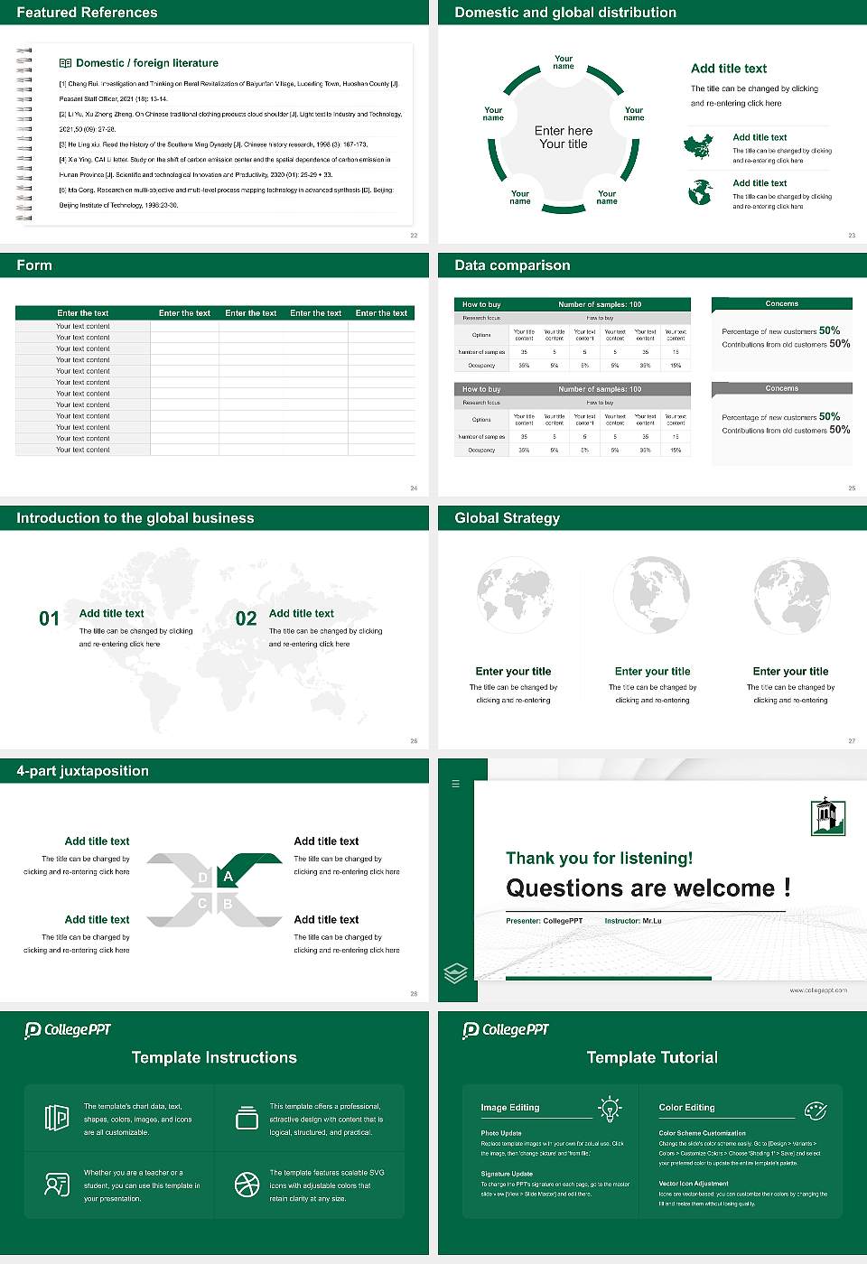Wisconsin Lutheran College Thesis Proposal/Graduation Defense PPT Template16:9 ratio PPT effect preview image4