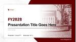 Winthrop University Academic Presentation/Research Findings Report PPT Template