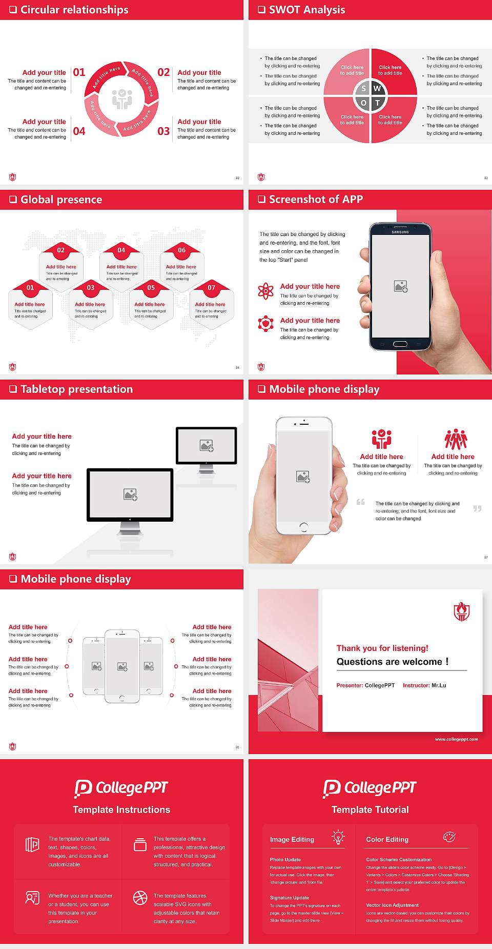 Western Oregon University General Purpose PPT Template4:3 ratio PPT effect preview image5